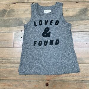 CURRENT ELLIOT GRAPHIC GRAY TANK TOP